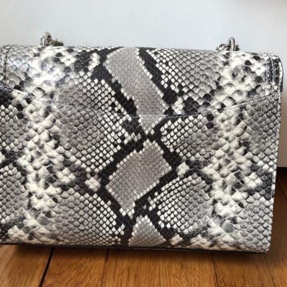 Tory Burch Fleming Snakeskin Bag** - Picture 4 of 7